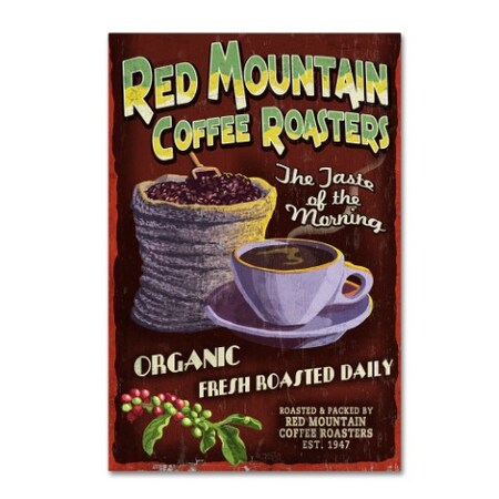 Trademark Fine Art Lantern Press 'Coffee' Canvas Art, 12x19 ALI9396-C1219GG